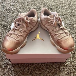 Women’s Rose Gold Air Jordan 11 Low Retros